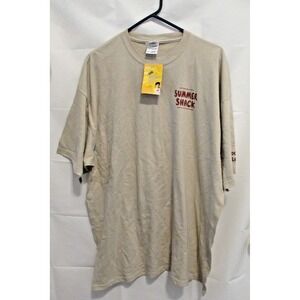 Jasper White's summer Shack T shirt 2xl New Boston Mohegan Promo beige Gildan